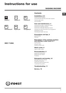 indesit iwc 71052 manuale|indesit 71252 troubleshooting.